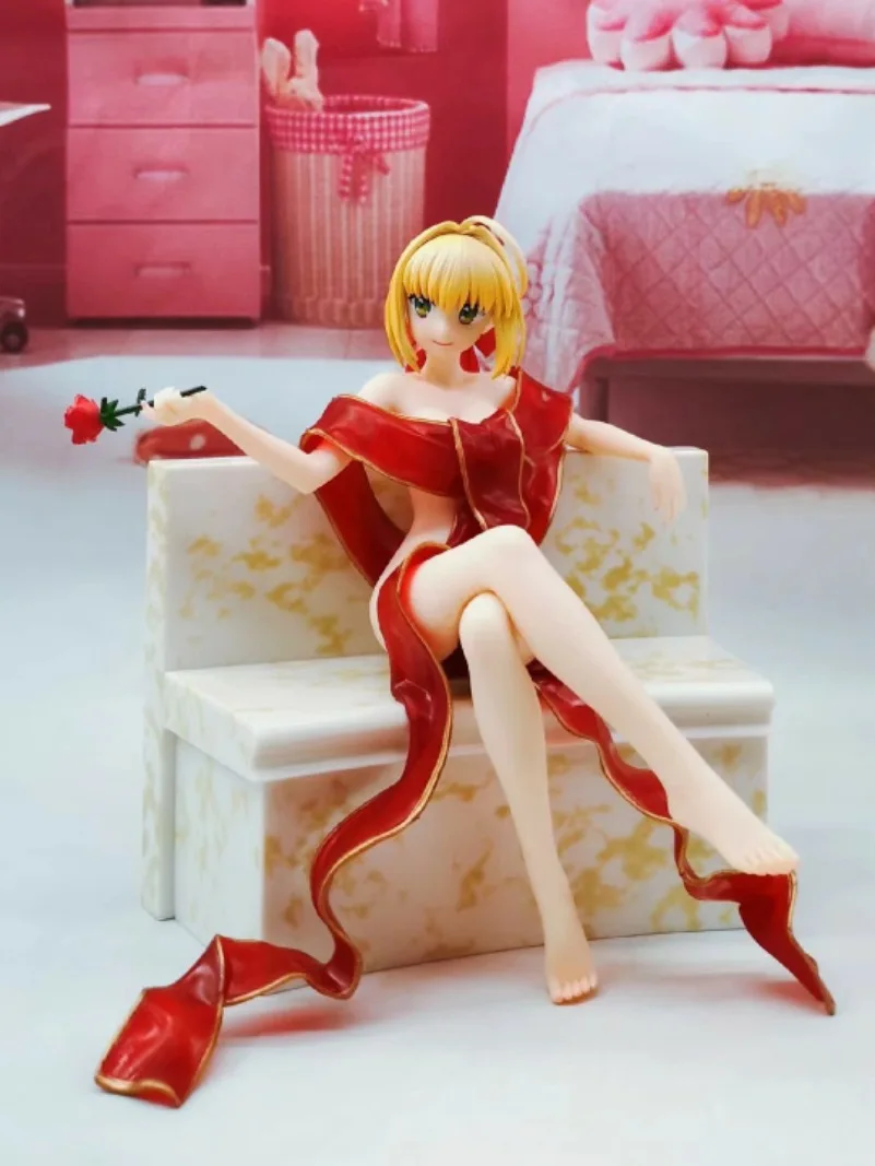Новый аниме Aniplex Fate/Grand Order Last Encore Red Saber Нерон Клавдий халат Ver. Экшн-фигурка из ПВХ