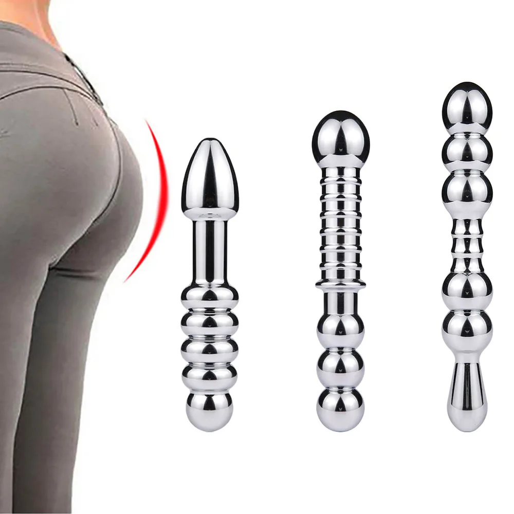 Metal Butt Plug Prostate Massager Anal Dilator For Men And Women Double-headed Masturbation Alternative Adult Sex Toys | Красота и