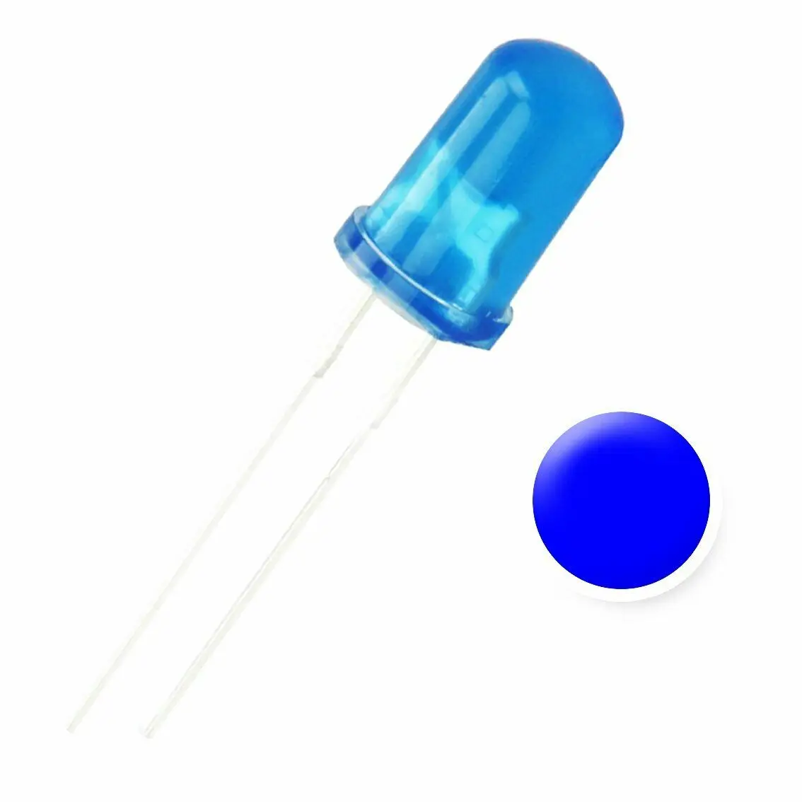 

5 мм синий диод с рассеянным объективом светодиодный Diode - Pack of 50