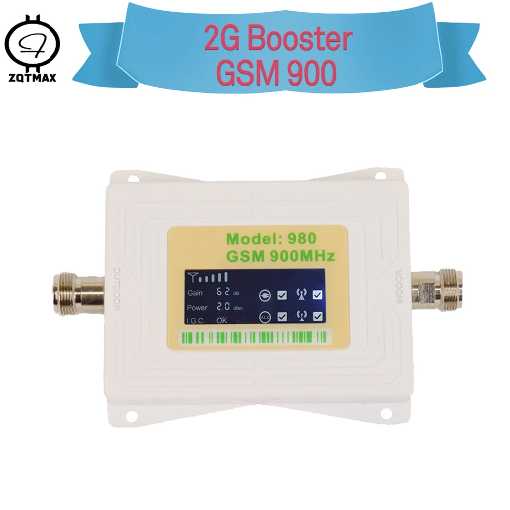 ZQTMAX GSM Repeater 2G Cellular Signal Booster 900 MHz cell phone Amplifier (Band 8) LCD Display hight power | Мобильные телефоны и