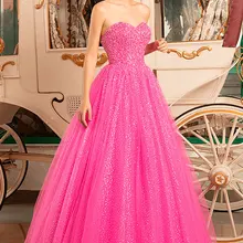 Милая 16 принцессы бальные платья корсет бальное платье с лифом с отделкой бусинами розового цвета и фуксии длинное платье для празднования пятнадцатилетия