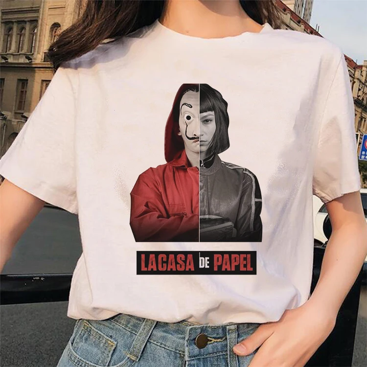 Женская Повседневная футболка с надписью The House Of Paper La Casa De Papel из новой коллекции