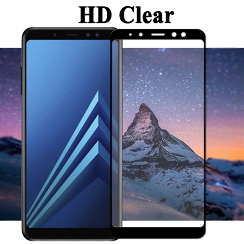 Защитное бронированное стекло на для Samsung Galaxy A8 Plus A6 протектор экрана A 6 8 закаленное стекло лист Cam Tremp 9h пленка