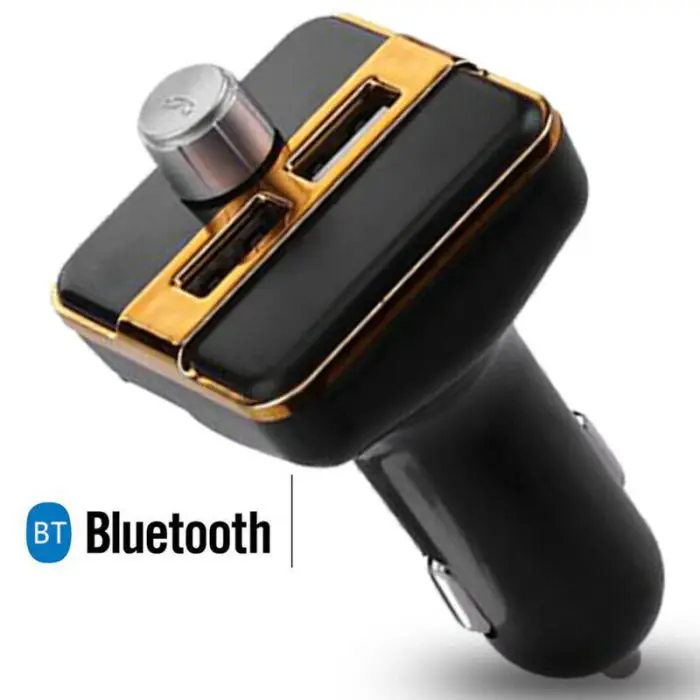Wireless Bluetooth Handsfree Transmitter Car MP3 FM Player Double USB LCD Charger Car Styling