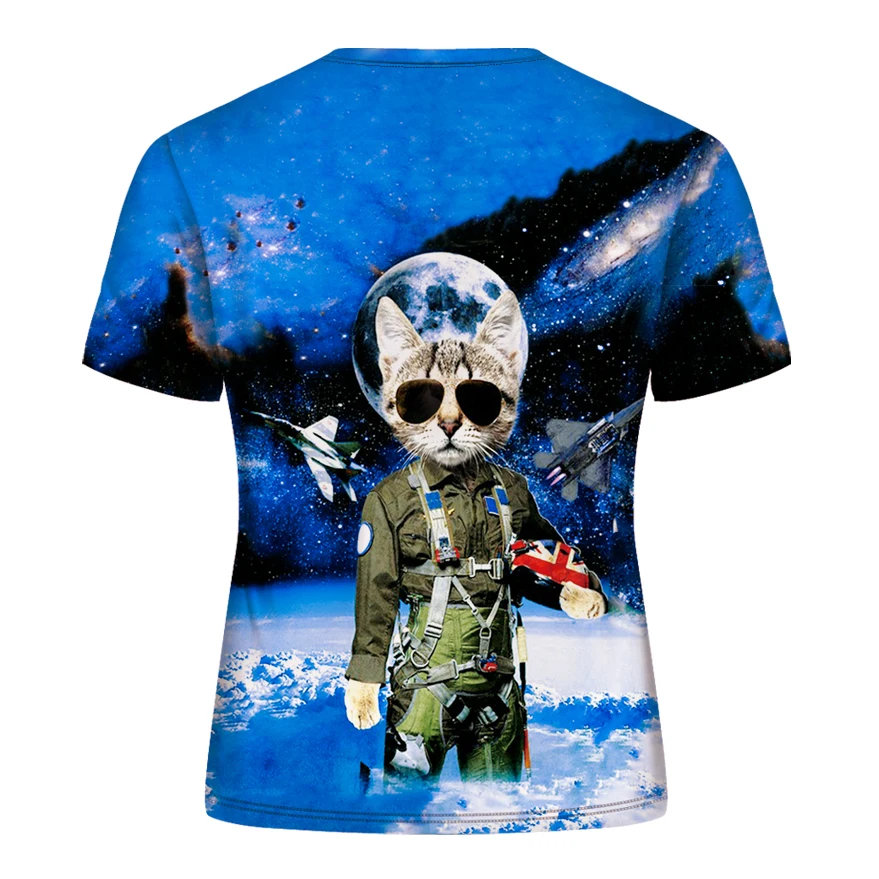 DE074-T恤短袖模版-后