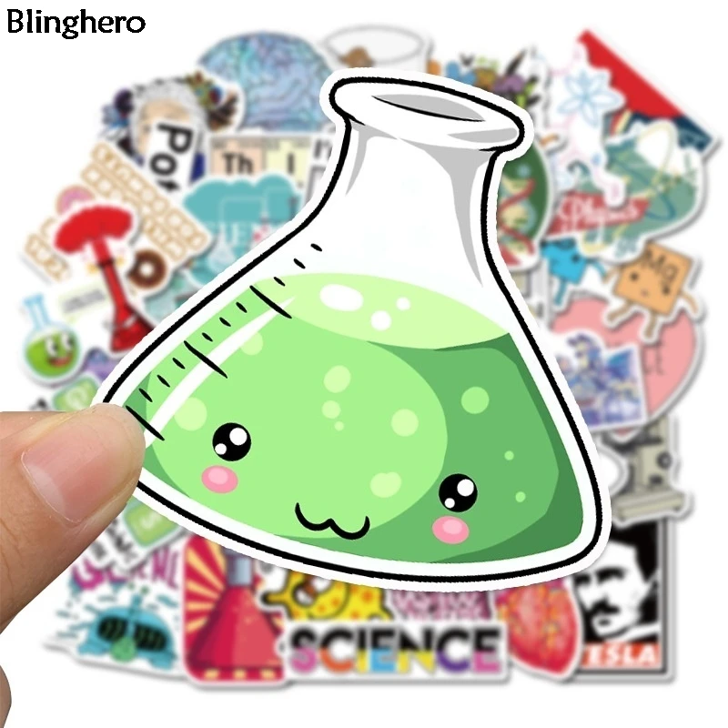 Blinghero химический Функция Стикеры s 50 шт./компл. Прохладный канцелярский карандаш-коробка Стикеры s ПВХ холодильник Чемодан Стикеры наклейка BH0465