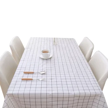 

PVC Waterproof Tablecloth Oil-Proof Spill-Proof Rectangle Table Cover Cloth for Dining-Table Picnic Junket Outing