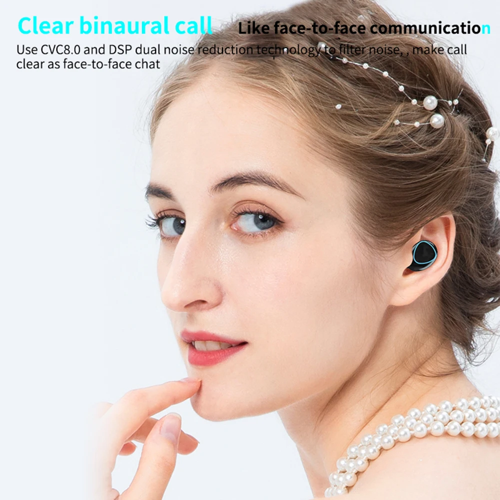 TWS Wireless Bluetooth 5 0 Headphone HIFI Stereo Earbud Touch 3 Generation Waterproof headset 2000mAh Charging Case