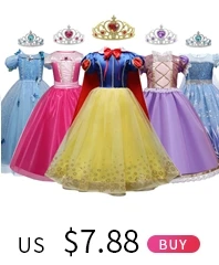 baby dresses cheap Girl Party Dress Children Flower Printing Princess Costume Formal Evening Ball Gown Kids Girl Birthday Wedding Pron Dress 3-8Yrs children dress