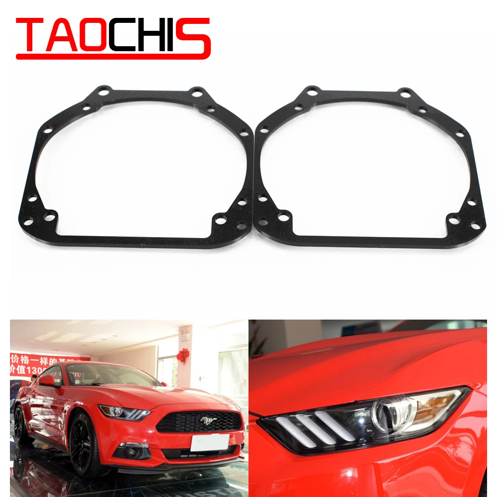 

Taochis Car Styling frame adapter DIY Bracket Holder for Ford Mustang 2015 Hella 3r 5 Projector lens