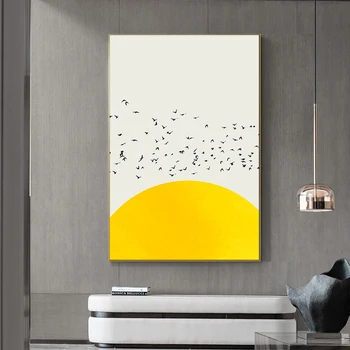 

Abstract Canvas Art Prints A Thousand Of Birds Nordic Canvas Painting Wall Paintings Animals Posters And Prints Home Decor