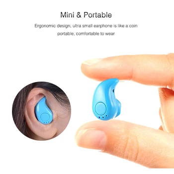 

Mini Invisible Wireless Earphone Noise Cancelling Bluetooth Earphone Handsfree Stereo Headset Music Earbud With Microphone