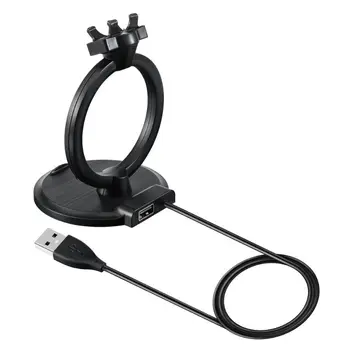 

2in1 USB Stand Charging Cradle Dock for Fitbit Alta HR Desk Charge Station Mount Holder for Smart Mobile Phones LX9B