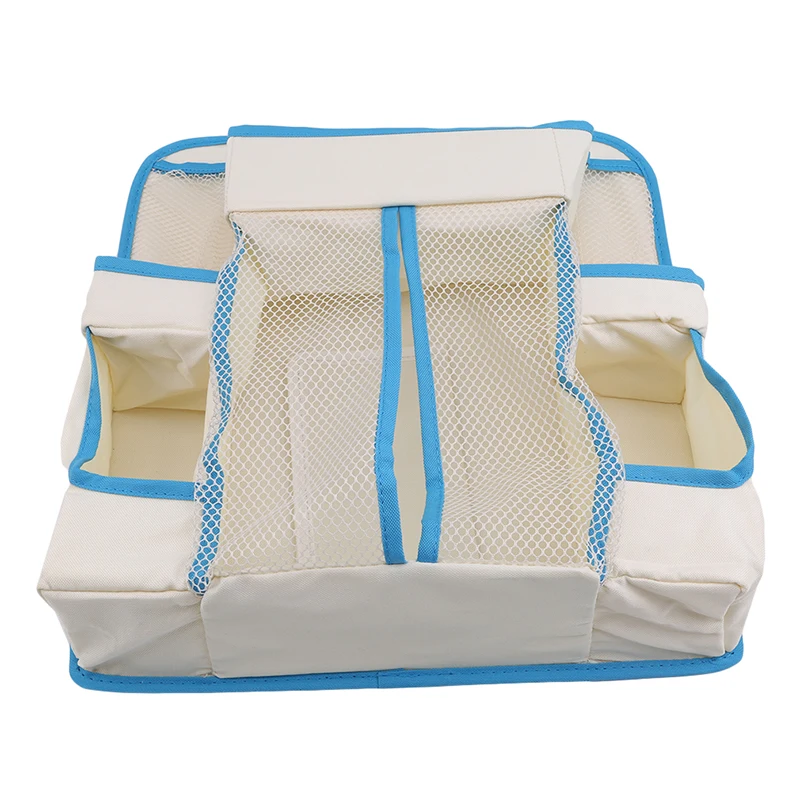 Большая емкость детская кровать висячая сумка для хранения водонепроницаемые игрушки подгузники с карманами Органайзер прикроватный Младенческая кроватка постельные принадлежности