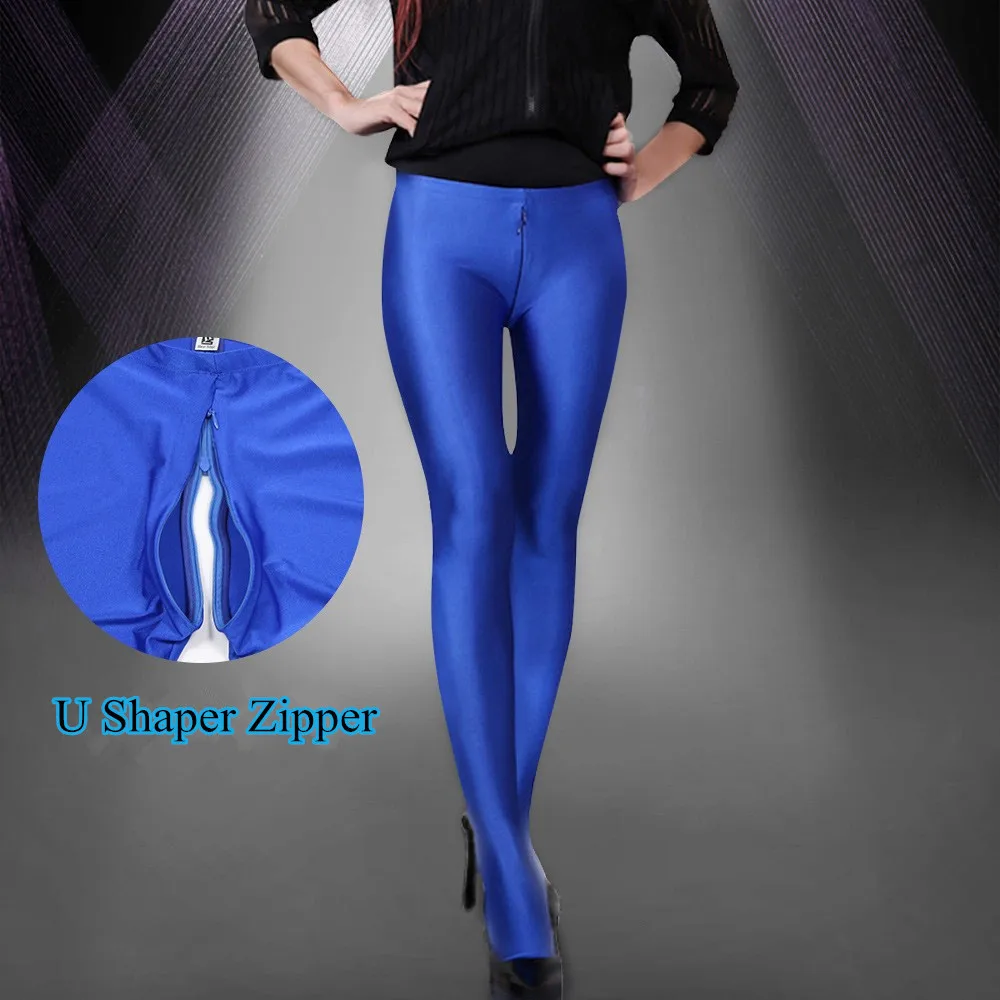 Sexy Zippers Open Croch Leggings Tights High Waist Skinny Stretch Lagging  Outdoor Sex Pants Trousers For Women Stockings Clothes - AliExpress