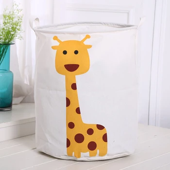 

40*50Cm Cartoon Animal Folding Dirty Cloth Washing Laundry Basket Large Storage Barrel For Baby Toys Sundries Room Organizer Bag