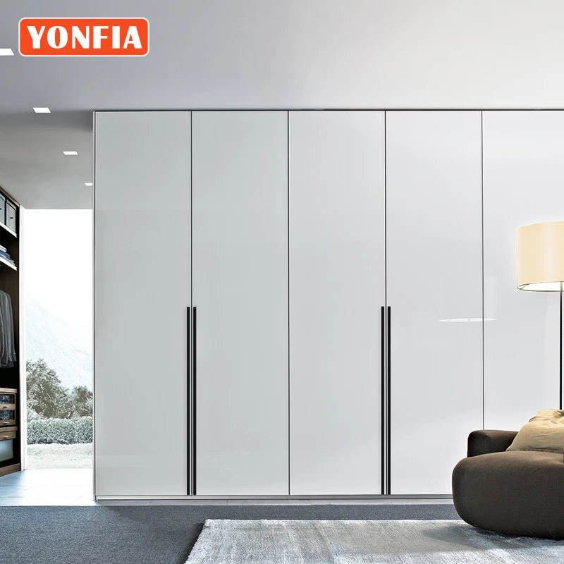 Yonfia 3728 Black Long Aluminium Profile Wardrobe Drawer Pull