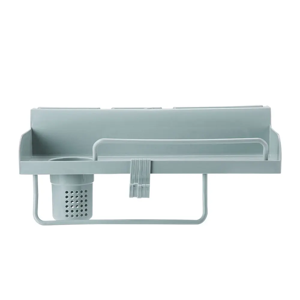 Kitchen Shelf 2 Colors Decor Creative Storage Rack Kitchen Cabinet Plastic Home Wall Mount Organizer Cook Tool Bathroom Hook