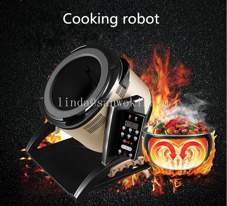 6L Non Stick Multifunction Intelligent Electric Automatic Cooking Machine Cooking Pot Electromagnetic Wok cooker machine 6