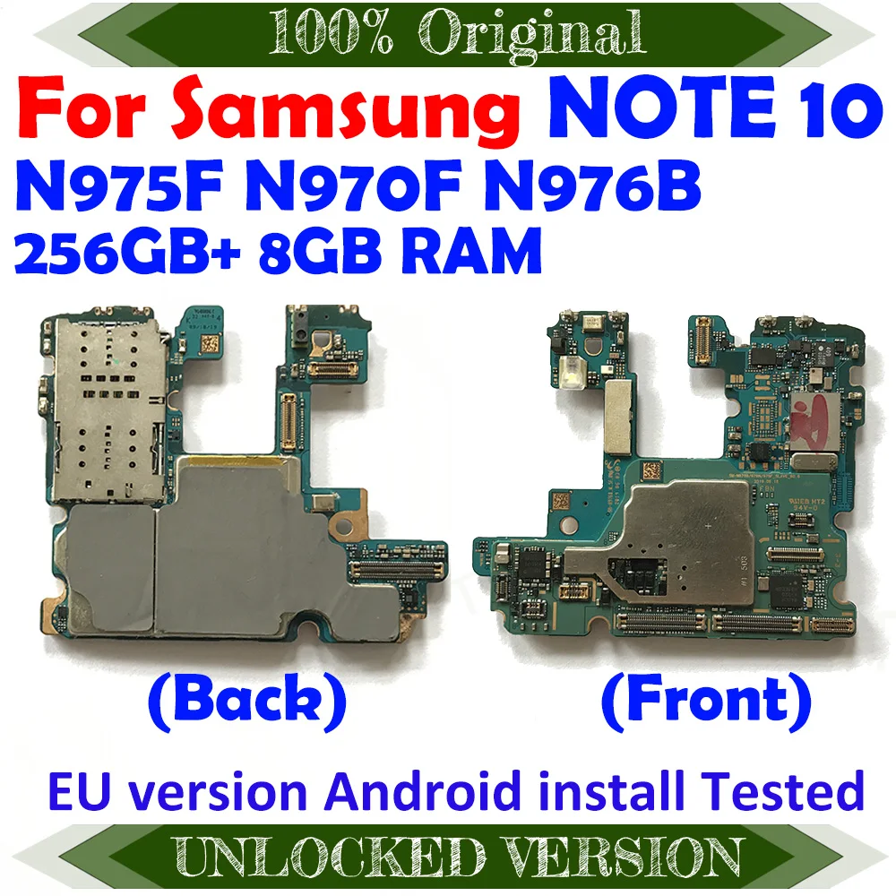 Материнская плата для Samsung Note 10 N975F N970F N975U N970U полнофункциональная