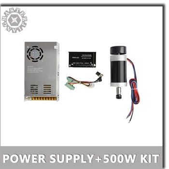 

DC48V 12A Power Supply+New DC 500W/0.5KW ER11 55MM Brushless CNC Spindle Motor+WS55-220 DC20-50V Stepper Motor Driver..