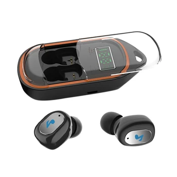 

Slide Type Bluetooth 5.0 Earphones Wireless Earbuds with Keychain Portable Earpiece Waterproof IPX5