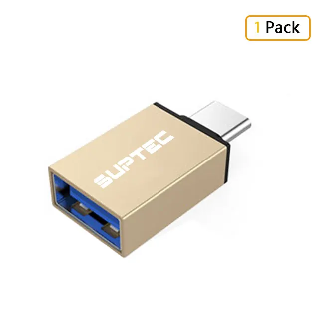 USB OTG type C к USB 3,0 адаптер OTG Быстрая зарядка данных type-C кабели для мобильных телефонов конвертер для Macbook samsung Xiaomi huawei - Цвет: 1 pack gold
