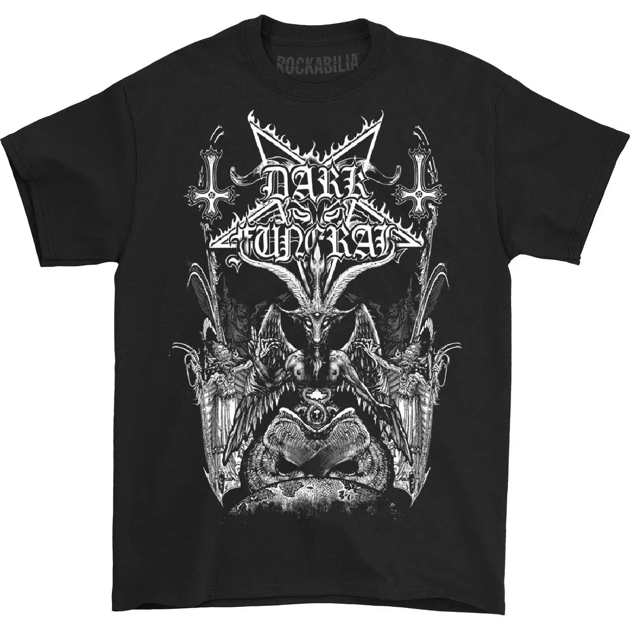 TSDFC Men's Baphomet T-Shirt Black unisex men women t shirt |