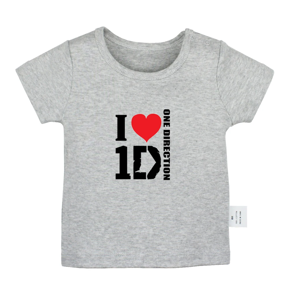 JcBabyYG157D One Direction Band I Love 1 D I'm limited edition/футболки для новорожденных мальчиков и девочек футболки с короткими рукавами и графическим принтом для малышей - Цвет: JcBabyYG157D
