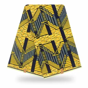 

African Wax Prints Fabric Ankara Real Wax High Quality 6 yards/lot African Fabric for Party Dress
