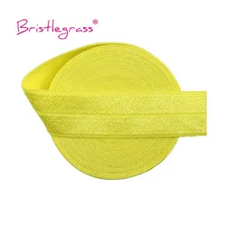 Sparkling Satin Elastic Ribbon for Crafts and Accessories - 3/4 Width, Multiple Lengths Available (Lemon)