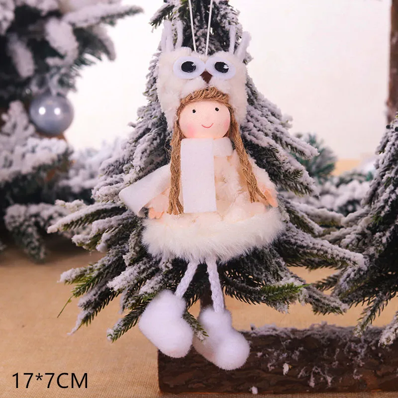 Новинка года, милые рождественские куклы Санта-Клаус/Снеговик/Ангел, Noel, Рождественское украшение для дома, рождественский подарок для детей