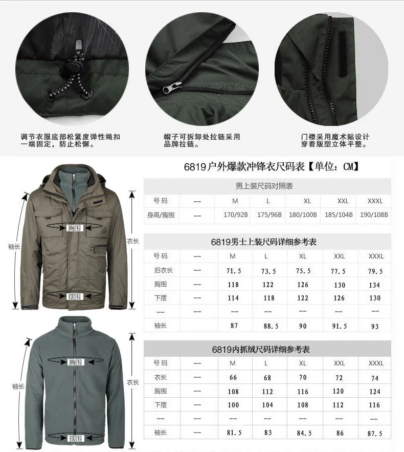Прямая от производителя, Мужская ветровка stormcoat, мужское плюшевое и утолщенное хлопковое пальто с отстегивающейся подкладкой