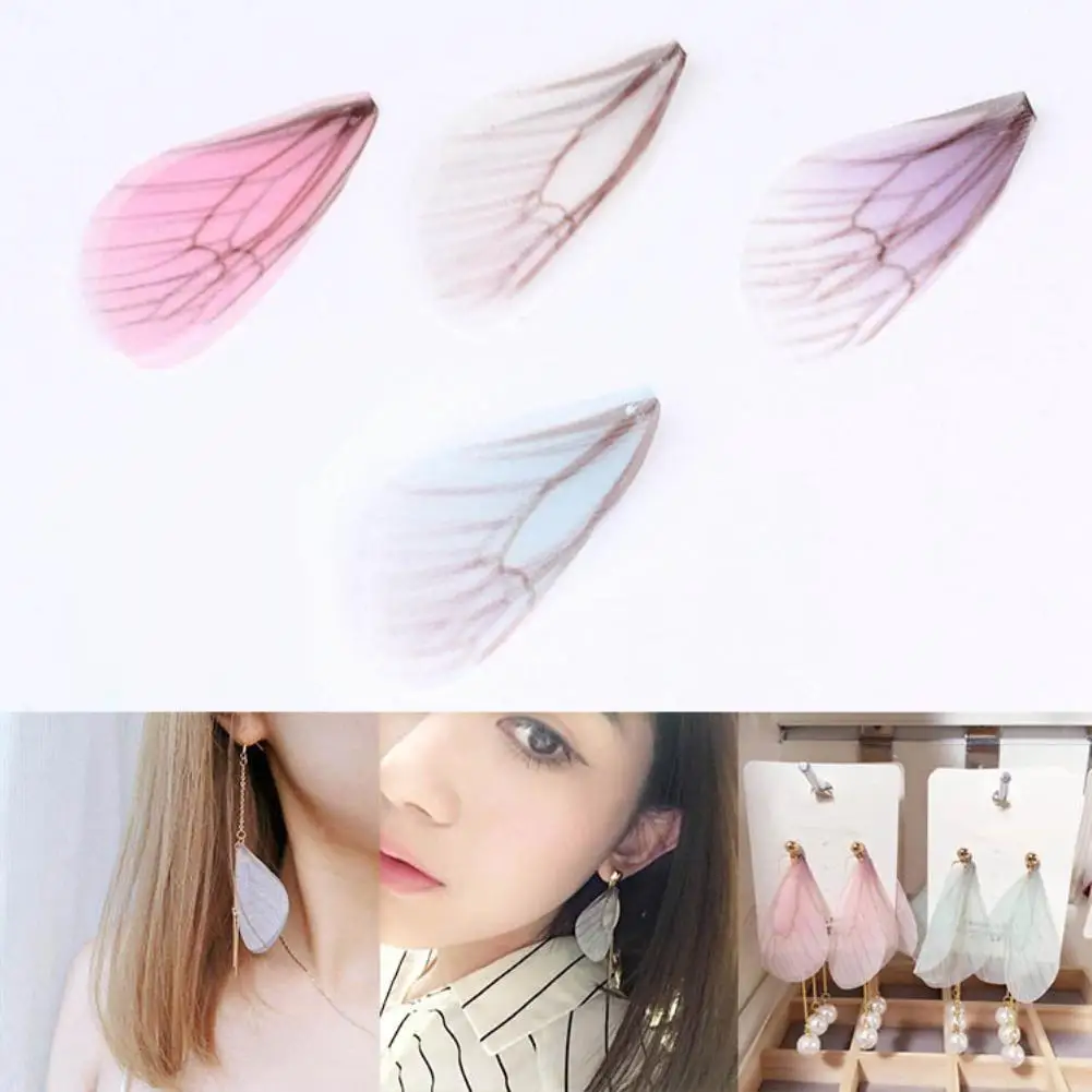 

20Pcs Mixed Color Butterfly Wing Jewelry Charms Earrings Findings DIY Crafts New