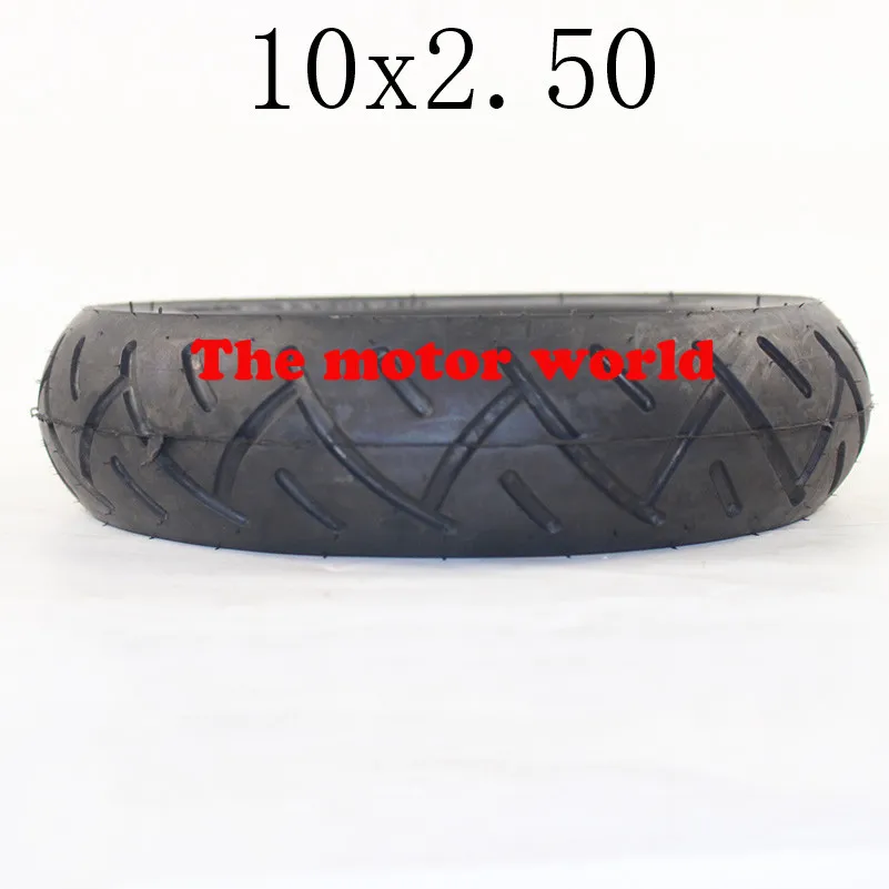 Высокая производительность 10 дюймов 10x2,50 твердые шины бескамерные для складного электрического скутера 10-дюймовый электронный скутер карманный велосипед бритва