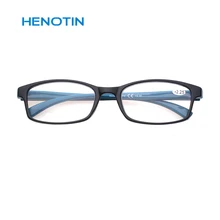 Henotin новые ретро очки для чтения Прямоугольная оправа дизайн, мужские и женские очки для чтения для отдыха от 0,5 до 6,0