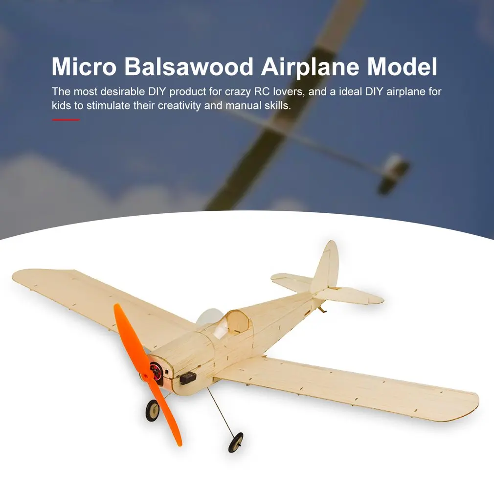 K9 Micro Balsawood модель самолета Spacewalker RC самолет для помещений и парка Fly 380 мм размах крыльев модель самолета наборы