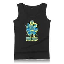 Япония аниме один кусок морской король сопутствующие продукты должны помочь большой размер свободный-Fit мужской жилет одежда