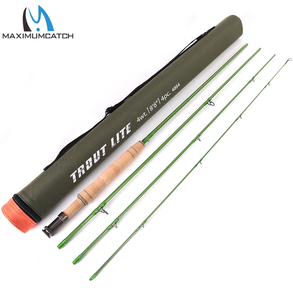 US $78.00 Maximumcatch Trout Fly Fishing Rod 768690 IM12 Moderate Action Light Presentation With Cordura Rod Tube