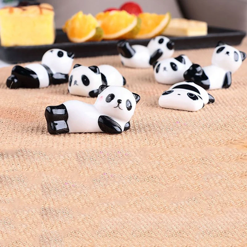 Cute Cartoon Panda Ceramic Chopsticks Holder Chopsticks Stand Practical Fashion Kitchen Tableware Wholesale