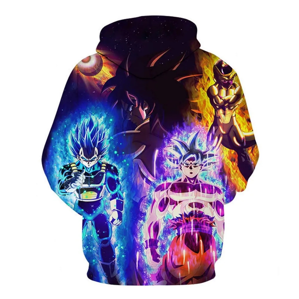 Дизайн Dragon Ball Z 3D толстовки для мужчин/женщин пуловеры толстовки сильный Гоку печати мужской с капюшоном спортивные костюмы с капюшоном