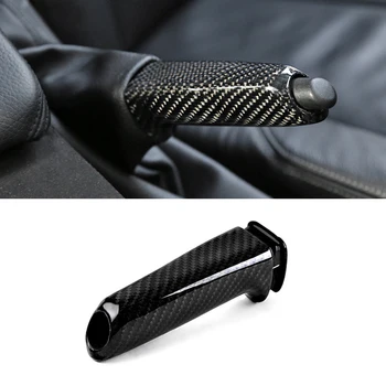 

For Bmw E46 E90 E92 E60 E39 F30 F34 F10 F20 Carbon Fiber Car Handbrake Grips Cover Auto Interior Pull Rod Styling Accessories