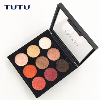 

Eye Shadow Tutu Nine Color Eyeshadow Compact with Grapefruit Color Eye Shadow Earth Color Peach Blossom Makeup Pearly Lustre Wet