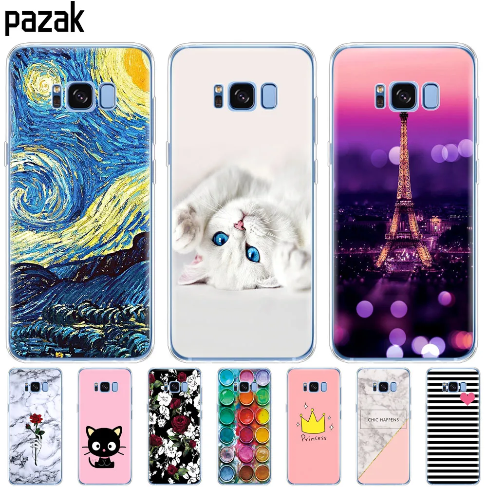 Силиконовый чехол для телефона Samsung Galaxy S8 / PLUS plus из мягкого ТПУ | Мобильные
