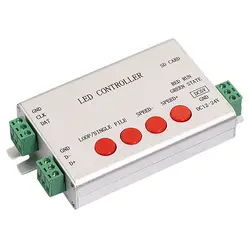 H801Sb светодиодный контроллер, разные цвета; Программируемые, контроллер полосы, 1 порт привода 2048 пикселей, работа с или без sd-карты
