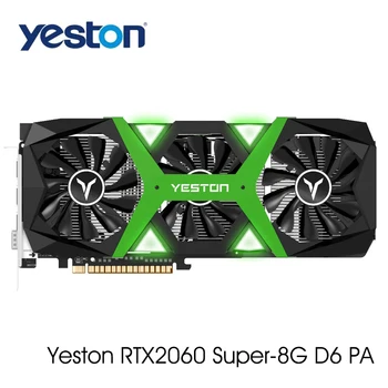 

Yeston GeForce RTX2060 Super 8G D6 PA Graphics Card 1470MHz/1750MHz1650MHz 256Bit Gaming Graphics Card with 3 Video Card