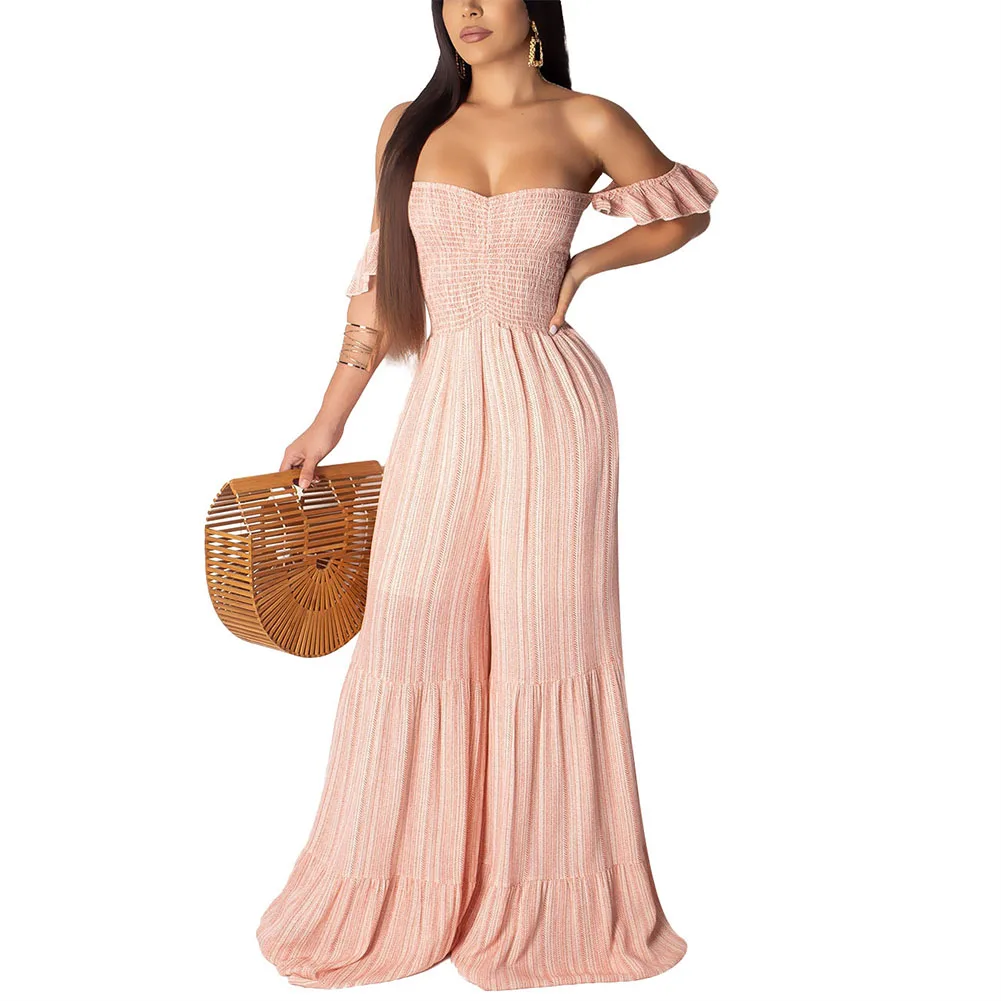 womens off the shoulder jumpsuit