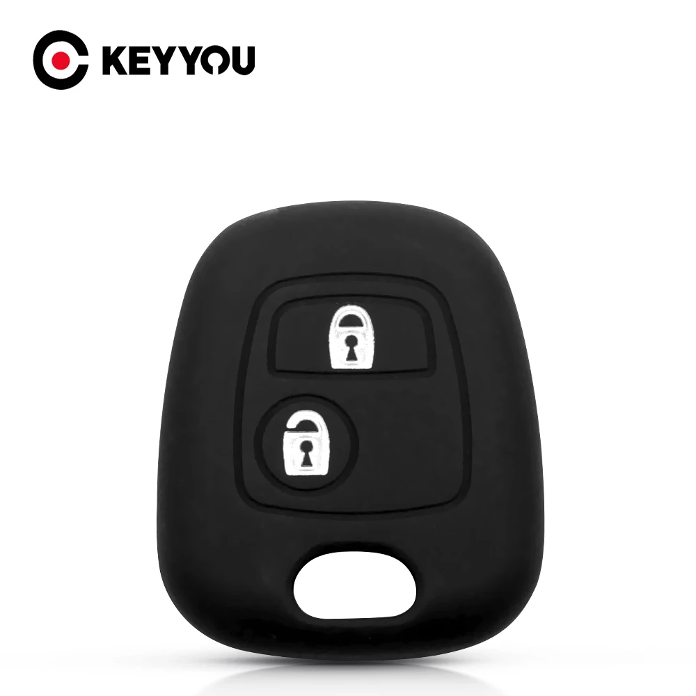 Силиконовый чехол KEYYOU для автомобильного ключа защитный Citroen C1 C2 C3 C4 Xsara Picasso Peugeot