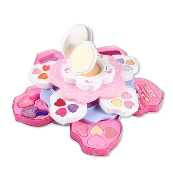 

Children Makeup Toy Girls Pretend Playing Cosmetics Set Non-toxic Water-solubility Children Cosmetic Toy For Girls Birthday Gift