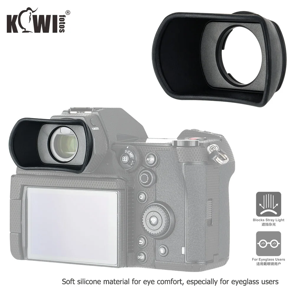 Soft Silicone Long Camera Eyecup Special Per Panasonic Dc-S1H S1R S1 Sostituisce Panasonic Dmw-Ec6 Viewfinder Eyeppiece Protector